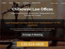 Tablet Screenshot of chitkowskilaw.com
